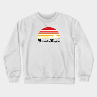 Oceanside, Oregon Sunset Crewneck Sweatshirt